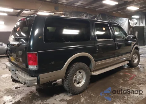 2001 Ford Excursion Limited from USA, damaged, VIN 1FMNU43S41ED42856